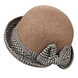 Générique Thermo-Ski für Kinder, Kuppel, für Damen, kleine Mütze, Melone, Herbst und Winter, Seidenmütze, lang, braun, Medium