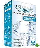 Retainer Reinigungstabletten – 36 Tabletten Retainer frisch, halten Sie Ihre Retainer und fleckenfrei – Retainer Reiniger Tablette, Mundschutz, gebissreiniger tabs, zahnschiene