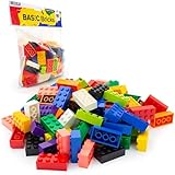 Lego Steine 2x4 Bunt, 100 Stück - Einzelne Lego Basis Bausteine Bunt Gemischt, Grundbausteine für Legoplatte und Bausteine Classic Box, Legosteine Classic ab 4 Jahre | Basic Bricks (3001)