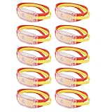 Leuchtendes Nationalflaggen-Armband, Multifunktionale Variable Größe Nationalflagge, Farbe, Souvenir Armband für Kinder, Erwachsene für Fans (Spanisch)