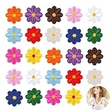 24 stück Patches Zum Aufbügeln, Flicken Zum Aufbügeln, Bügelvlies Beidseitig Haftend, Aufbügelflicken, Aufnäher Zum Aufbügeln, Bestickte Aufnäher, Für Hut, Jeans, Jacken Rucksäcke, DIY-Zubehör