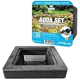 vdvelde.com - Schwimminsel Teich - DIY Gartenteich Schwimmring, Teichkorb, Lehm, Abdeckkies und Teichpflanzen dünger - Einfache Teichbepflanzung Wasserpflanzenkorb - Van der Velde Wasserpflanzen