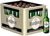 Warsteiner Pilsener Herb Alkoholfrei Flaschenbier, MEHRWEG im Kasten, Alkoholfreies isotonisches Pils Bier, 24er Kiste (24 x 0.33 l)