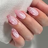 JMEOWIO Nagelfolie UV Härtend Weihnachten Schneeflocke UV Gel Nail Strips Nagelsticker Nagelaufkleber Nail Art Dekoration Nageldesign Zubehör