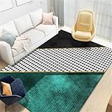 sitzecke Teppich Schlafzimmer Kurzer Rutschfester Samtteppich für Wohnzimmer Schlafzimmer Nachttischteppich Raum deko 200X290CM