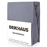 Frottee Spannbetttuch Spannbettlaken Bettlaken Bettücher Baumwolle Laken (Graphit, 90 x 200 cm)
