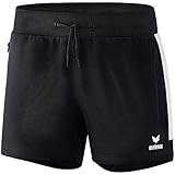 Erima Damen Squad Kurze Trainingsshort (1152008), schwarz/weiß, 36