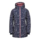 ALPINE PRO ILEMO Mädchen Softshell Winterjacke, Wintermantel mit Kapuze, Wärmender Mantel, Wasserdichter, Atmungsaktiver und Außergewöhnlich Warmer Mantel mit reflektierende Elemente
