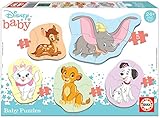 Educa 18591, Disney, Baby Puzzleset mit 5 Puzzles für Kinder ab 24 Monaten, Bambi, Dumbo, 101 Dalmatiner, Aristocats, König der Löwen