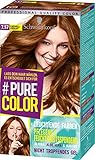 Pure Color Coloration 7-57 Karamell-Krokant Stufe 3 (143 ml), dauerhafte Haarfarbe für leuchtende Farben und geschmeidiges Haar, Formel mit Jojoba, Aloe Vera und Kaktus