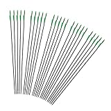 iMeshbean Fieberglaspfeile Pfeile für bogenschießen, 25 Stück Bogenpfeile Erwachsene 31 Zoll 6mm Fiberglaspfeil Jagdpfeile für Bogen, Recurvebogen, Sportbogen,Outdoor Zielschießen (Grün)