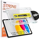 Hianjoo Schutzfolie Kompatibel für iPad 11th 2025/ iPad 10th 2022 A16 10.9 Zoll mit Auto-Installationkit, Glas Folie Displayschutz Kompatibel für iPad 10th /11th 10.9', Anti-Krat, HD Klar, 9H Härte
