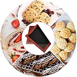 Wiederverwendbares Silikon Backkekuit Backmatte, Matte Non -Stick -Makkaron -Keksblech Hitzebeständiger Ofen -Liner für Pizza -Gebäck (Sortierte Farbe)