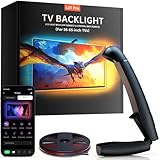 Gvyugke TV Hintergrundbeleuchtung, 4,5 Meter Sync TV Led Strip für 55-65 Zoll TVs und PC-Monitore, TV LED Hintergrundbeleuchtung mit Sensor, Smart-App-Steuerung, Spiel-& Musik-Sync