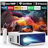 Neuer Beamer,4K-Unterstützung 5G WiFi projektor mit 20000 Lumen 300' Display Am Abend Outdoor Beamer Heimkino, kompatibel mit Smartphones/TV-Stick/PS5 /USB