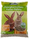 Dehner zwergkaninchen futter-Pellets, 4 x 2.5 kg (10 kg)