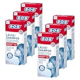 SOS Läuse Shampoo | Beseitigung von Nissen + Kopfläuse | mit natürlichem Wirkstoff für Kinder ab 3 J. + Erwachsene | Läusemittel Haare | 6x100ml