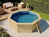 Holzpool Modell X1 Pool aus Holz, Natur