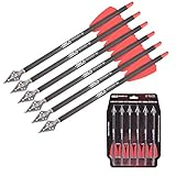 ELONG OUTDOOR Armbrust Pfeile 7,5' Bolzen für Ek Archery Adder Cobra System mit 2' Flügeln für Zielbogenschießen Schießen Bogenschießjagd 6 / STK