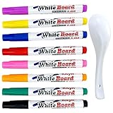 Magischer Wassermalstift, löschbare Wassermalerei-Zeichnung für Kinder, Whiteboard-Stift, magische schwimmende Tintenstifte, trocken abwischbarer Whiteboard-Marker, inklusive Löffel