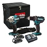 Combopack 2 Werkzeuge 18 V Li-Ion (2 x 1,5 Ah) Bohrmaschine DDF482 Schlagschrauber DTD156 – Makita DLX2339SY