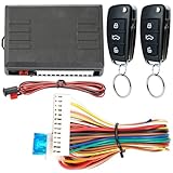 XUKEY Auto Zentralverriegelung Universal Keyless Go Nachrüsten Schlüsselloses Zugangssystem Auto Türschloss Keyless Entry System mit 2 Fernbedienung Kit