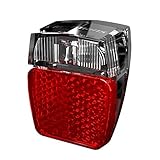 Herrmans H-Trace Mini Dynamo LED Rücklicht Schwarz/Rot