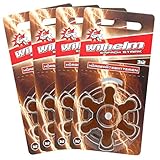24 x WILHELM Hörgerätebatterien Typ 312 braun Hörgerätbatterie PR41 ZL3 1,4/1,45 V