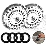 SiebköRbchen SpüLe 79mm, 2 Stück Universal Spülbecken Stöpsel, Waschbecken Sieb Küche, Edelstahl Sieb Für Spülbecken, Abflusssieb KüchenspüLe, Mit ø 8 Mm Stift und Gummidichtung