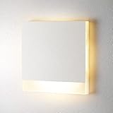 lambado® Premium LED Wandeinbauleuchte für Schalterdose - Treppenbeleuchtung 230V STRIPE in weiss für Innen - 1.5W ColorSwitch für Ambiente & Sicherheit im Dunkeln