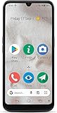 Doro 8100 4G Smartphone Senior - Mobiltelefon - Wasserdicht - Triple-Kamera - Notruftaste mit GPS - 6,1' Bildschirm - Gesichtserkennung - Android (Schwarz)
