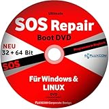 SOS Ultimate Boot & Repair DVD| kompatibel mit Windows 11 |10 |8 | 7| Vista| XP und Linux - PC REPARATUR