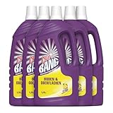 CILLIT BANG Kraftreiniger Boden & Oberflächen Citrus – Starker Allzweckreiniger für Küche, Bad, Terrasse und Oberflächen – Duftet nach Zitrone – 5 x 1,5 l