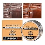 Generisch Ledermöbel-Conditioner, Bienenwachs-Pflege-Restaurator-Balsam, Premium-Schutz, nährende, weichmachende Behandlung für Sofas, Jacken, Gürtel, Taschen, Autositze, dauerhafte Glanzpflege | für