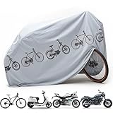 Motorradabdeckung,Motorrad Abdeckplane,wasserdichte Motorradabdeckung,Motorradabdeckung Winterfest,Abdeckung für Motor Moped Roller,Abdeckplane für Motorrad Motorroller (200cmx100cm)