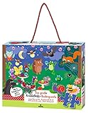 moses. 16146 Tier Krabbelkäfer Bodenpuzzle XXL, Tierpuzzle mit extra großen Teilen, Lernspielzeug für Kinder ab 4 Jahren, inkl. Stabiler Transportbox