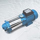 Edelstahl Kreiselpumpe 9.8/10/11 bar 1300/2200/2500 Watt Hauswasserwerk Gartenpumpe Wasserpumpe, Strahlwasserpumpe Jetpumpe, für Gärten, Hotels, Cafeterien, Fabriken usw (1300, Watt)