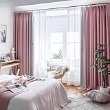 DANADESK 2 Paneele Gedruckt Blackout-Vorhang, thermische isolierte Fensterbehandlungen Curtainwindow Vorhang Panels Wohnzimmer (Color : B, Größe : 138x106in)