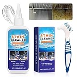 Küchenreiniger Fleckenentferner, 2025 Neu Putzmittel Glaskeramik Reiniger Reinigungsmittel Extra Stark Fettlöser mit Pinsel Küchenfronten Reiniger für Bad Küche und Silikonfugen (1)