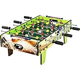 GAMES PLANET Mini Kicker Tischfußball „Chelsea“, Maße: 70x37x25 cm, Gewicht: 4 kg, 6 Spielstangen, Kleiner Kinder Tischkicker inkl. 2 Bälle, Soccer Print