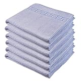 Clinotest Premium 6er Set Badetücher 100x150 cm, 80% Baumwolle & 20% Polyester, Weich, Schnell Trocknend, Hochwertig, Pflegeleicht – Ideal für Bad, Gästezimmer & Hotelbedarf, Pastellblau