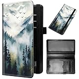 GFRGTFHYT Scheckbuchhülle für Damen und Herren, PU-Leder, Scheckbuchhüllen für persönliches Scheckbuch, schlankes Scheckbuch, Kreditkartenhalter, Brieftasche mit RFID-Blockierung für doppelte Schecks