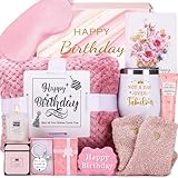 Geburtstagsgeschenke für Frauen, Happy Birthday Geschenke für sie, Mutter, Schwester, beste Freundin, Freundin, Kollegen, Ehefrau, Geburtstags-Geschenkkorb für Frauen, Pflegepaket mit Decke