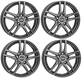 4x Dezent Felgen Alufelgen TZ graphite 6.5Jx17 ET39 5x100 kompatibel mit Skoda Fabia Praktik Roomster Kamiq Scala