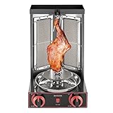 Dekltus Dönergrill 3000W Gyros Grill 360° Rotisserie Gyrosgrill aus Edelstahl, Elektro Döner Maschine für Gegrillt Huhn Lamm Schweinefleisch (30×30×48CM)