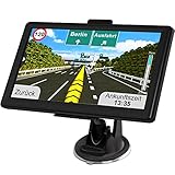 GPS Navigationsgerät für Auto LKW 2024 - Jimtour LKW Navi Auto 7 Zoll LKW Navigation für Auto mit Europa UK 52 Karten, Lebenslang kostenloses Kartenupdate, Blitzerwarnung Spracheführung POI Fahrspur