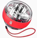 Hi5 PC Handgelenk-Powerball, Handgelenk-Stärker und Unterarmtrainer für stärkere Arm-Finerger, Handgelenkknochen und Muskeln (rot)