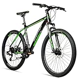 Bergsteiger Makalu 29 Zoll Mountainbike Aluminium, geeignet ab 160 cm, Scheibenbremse, 21 Gang-Schaltung, Hardtail, Jungen-Fahrrad & Herren-Fahrrad