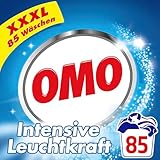 Omo Waschpulver XXXL Vollwaschmittel für intensive Leuchtkraft und hygienische Frische 85 WL