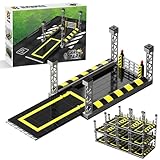 VizBrou Mehrstöckige Modulare Parkgarage Bausteine Bausatz, 191 Teile Stapelbares Parkhaus Modell Spielzeug, DIY Anzeige Baukasten für Schreibtisch & Regal Deko Zuhause Büro, Kreatives Geschenk